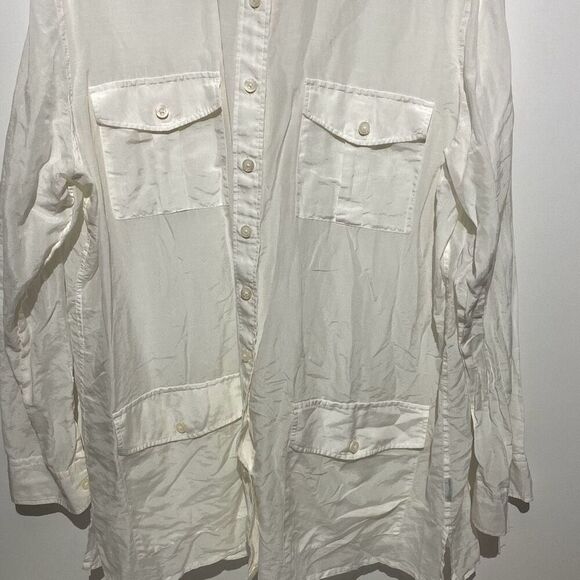 Lauren Ralph Lauren Men's White Collared Long Sleeve Button Up Shirt Size XL - Picture 2 of 9